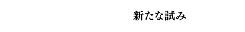 新たな試み